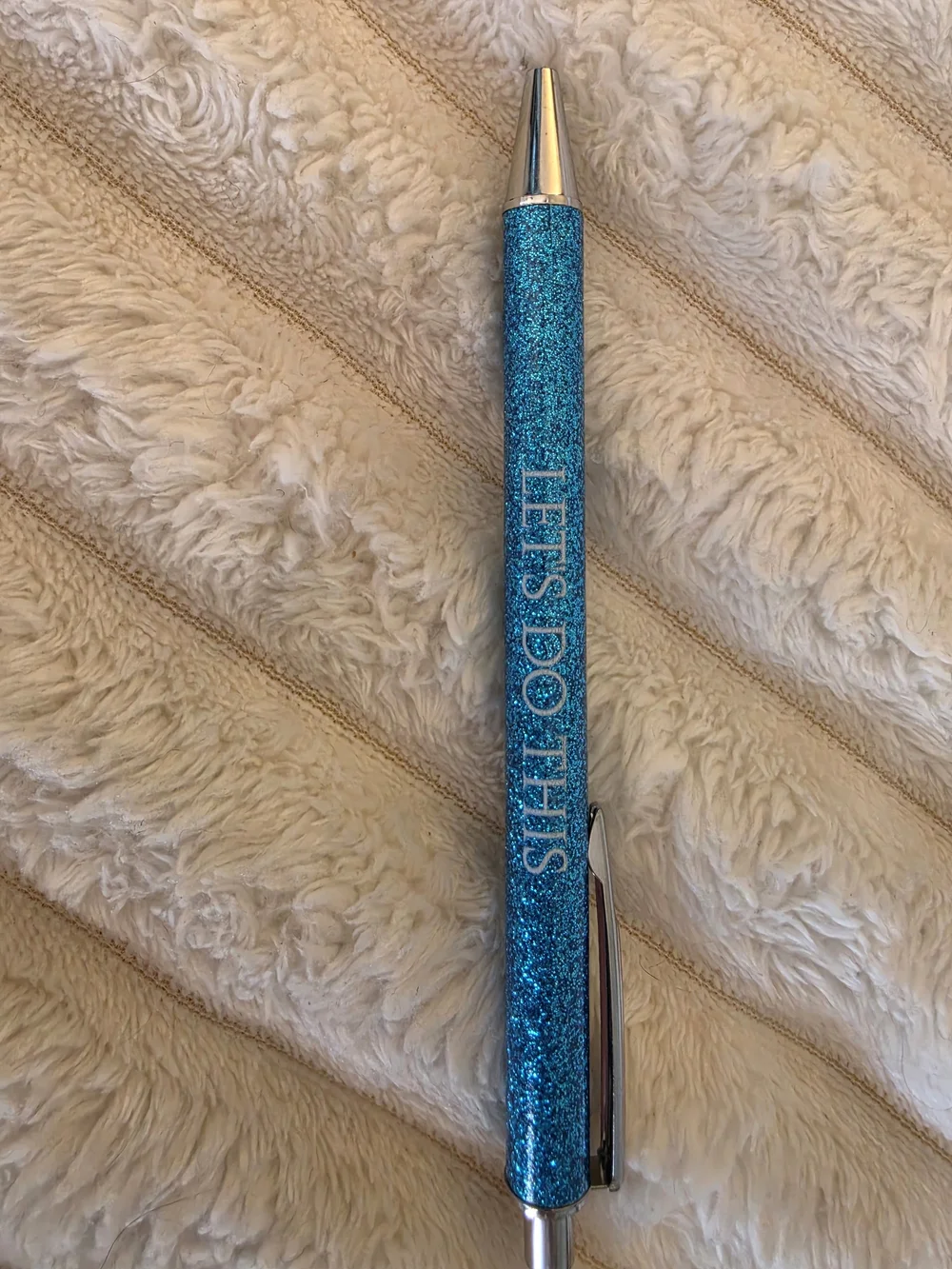 Inspirational Gift Set: Marble Makeup Pouch, Journal & Glitter Pen
